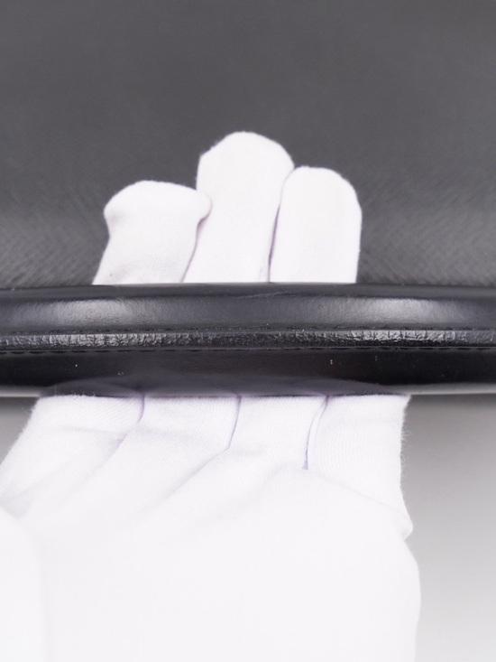 Louis Vuitton Briefcase Black Textured Leather Briefcase with Silver Lock - Picture 10 of 12